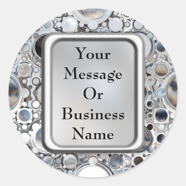 Adesivo Redondo Espelhos mágicos (Frente)