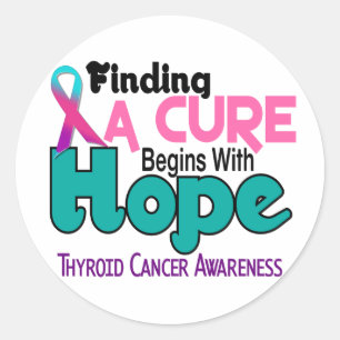Adesivo Redondo ESPERANÇA 5 do cancer de tiróide
