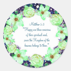 Adesivo Redondo Esperança de conforto no Iluminismo