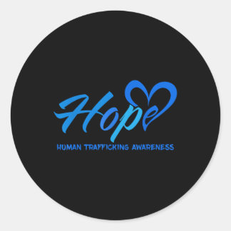 Adesivo Redondo Esperança para acabar com o tráfico de seres human