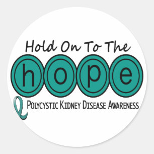 Adesivo Redondo ESPERANÇA Polycystic 6 da doença renal de PKD