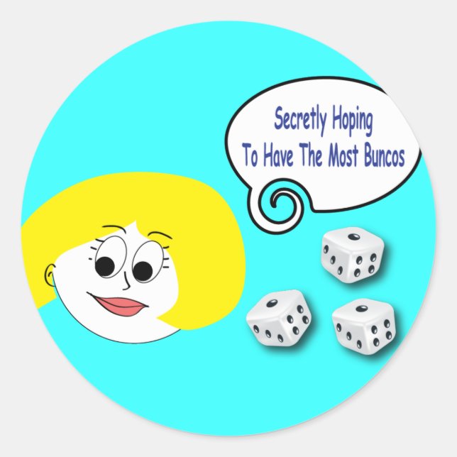 Adesivo Redondo Esperando Secretamente Ter Os Mais Buncos (Frente)