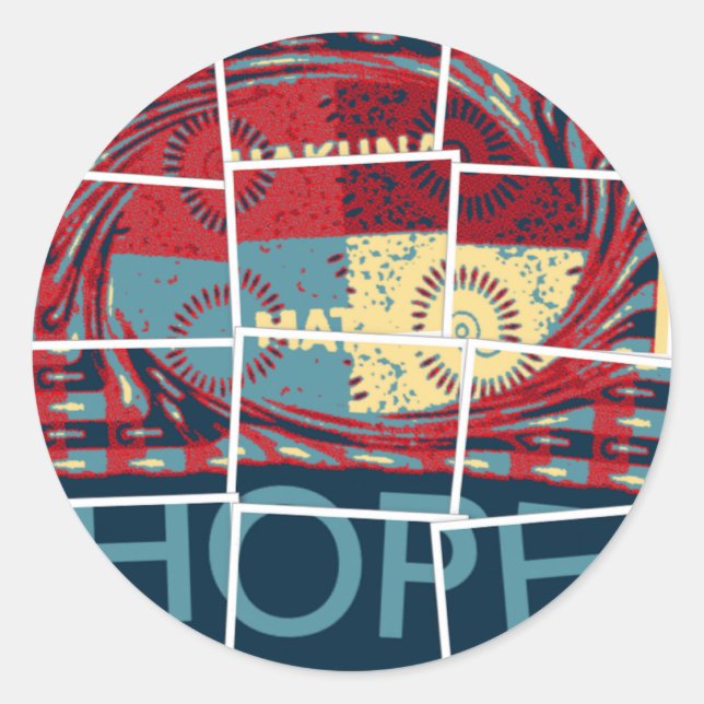 Adesivo Redondo Espero ser o milagre belo e inspirador (Frente)