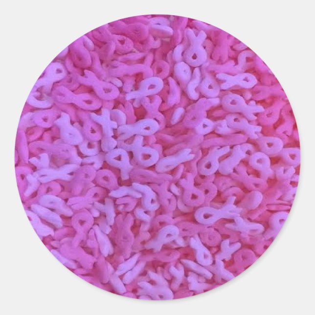 Adesivo Redondo Espessuras rosa de detecção de canceres da fita (Frente)