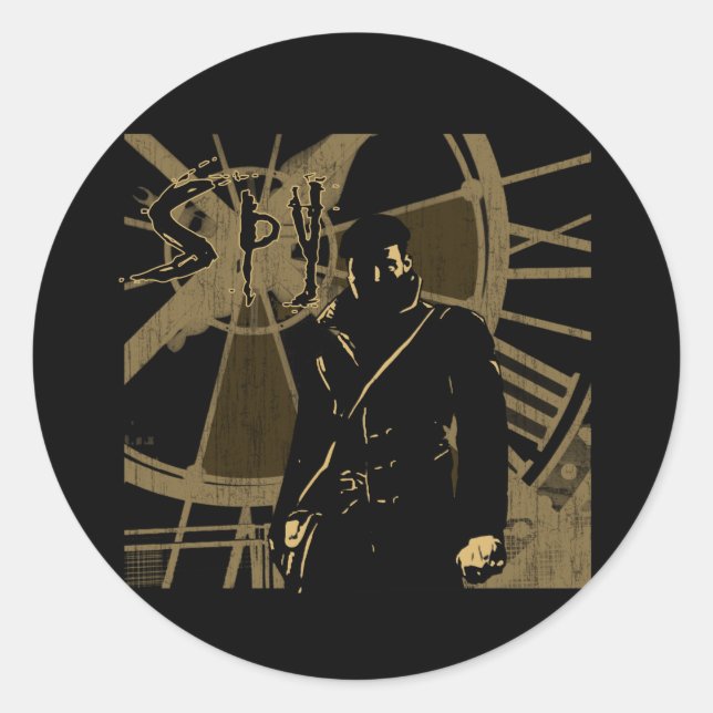 Adesivo Redondo Espião (Frente)