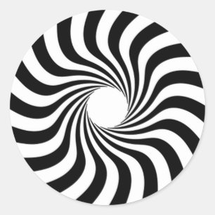 Adesivo Redondo Espiral amarrado com orifício