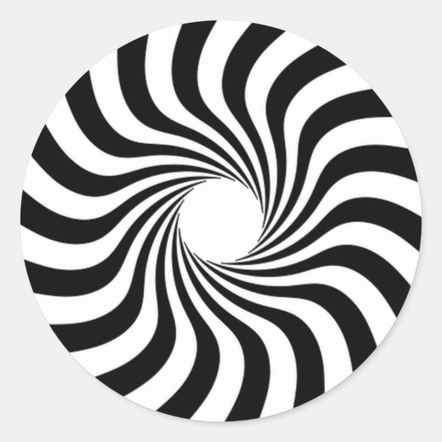 Adesivo Redondo Espiral amarrado com orifício (Frente)