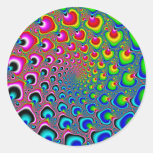 Adesivo Redondo Espiral Inversa