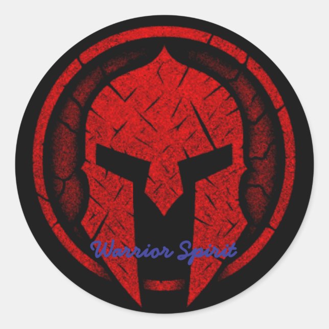 Adesivo Redondo Espírito do Guerreiro (Frente)