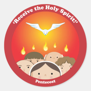Adesivo Redondo Espírito Santo Pentecost