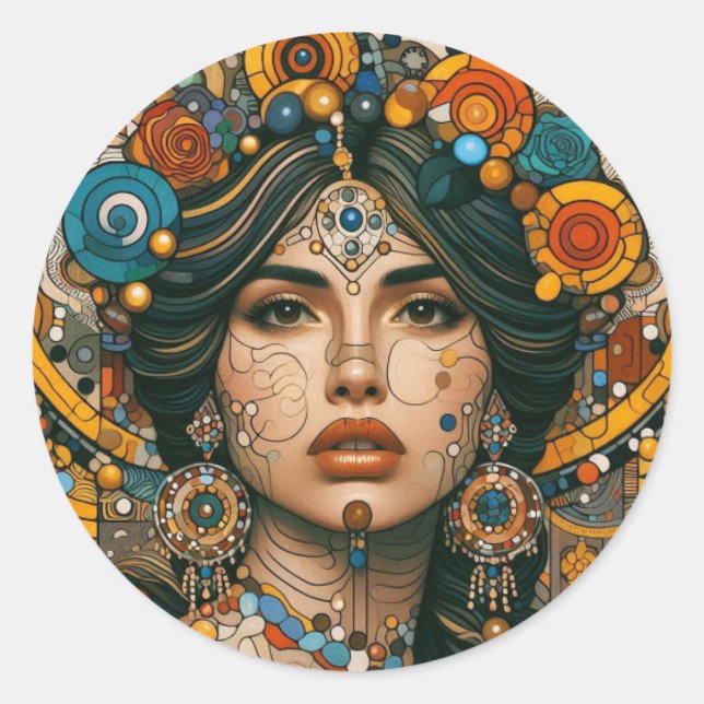 Adesivo Redondo Espírito Vibrante (Frente)