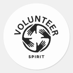 Adesivo Redondo Espírito Voluntário