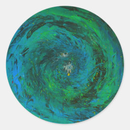 Adesivo Redondo Espíritos do Mar da Terra