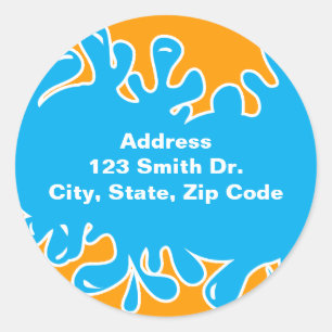 Adesivo Redondo Espirrando o divertimento!