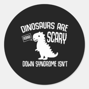 Adesivo Redondo Espontaria do Dinossauro Gelado Dia Mundial para B