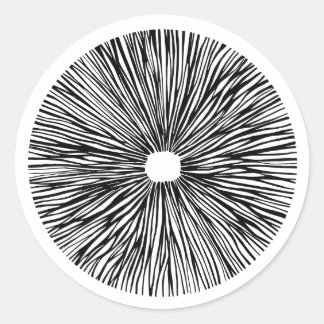 Adesivo Redondo Esporo de cogumelos mágicos