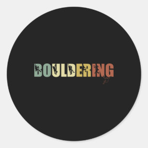 Adesivo Redondo Esporte de Escalada e Boulderismo em Boulder