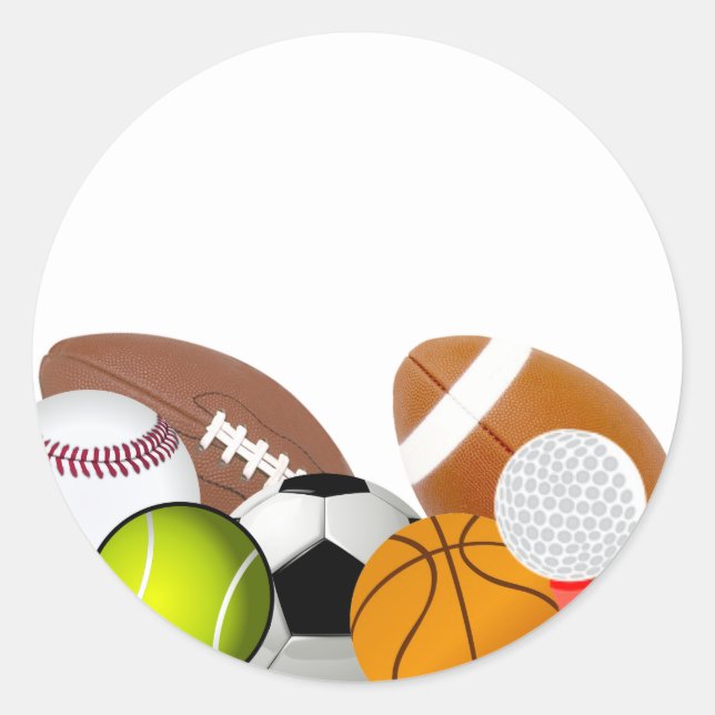 Adesivo Redondo Esportes (Frente)