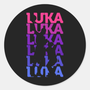 Adesivo Redondo Esportes de basquete de Fan Luka