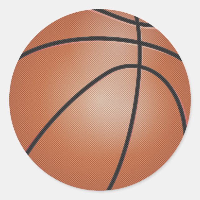 Adesivo Redondo Esportes de basquetebol (Frente)