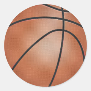 Adesivo Redondo Esportes de basquetebol