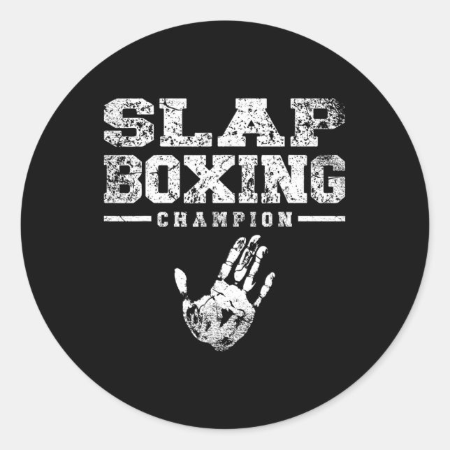 Adesivo Redondo Esportes de combate à boxe abdominal (Frente)
