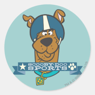 Adesivo Redondo Esportes de Scooby-Doo