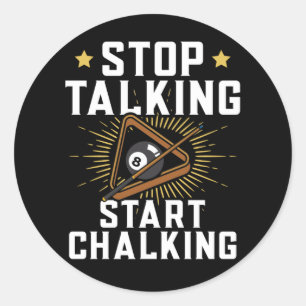 Adesivo Redondo Esportes Engraçados de Citação do Jogador de Pi