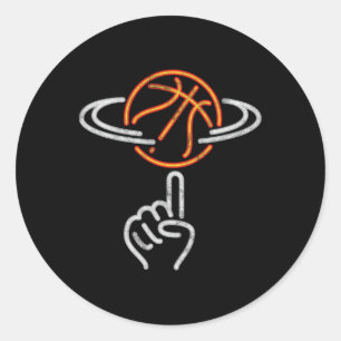 Adesivo Redondo Esportes legal do Jogador de Bysketbyll