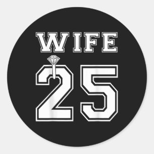 Adesivo Redondo Esposa 2025 Marido Casamento Partido Lua de Mel