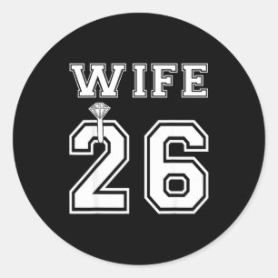 Adesivo Redondo Esposa 2026 marido casamento festa de noivado