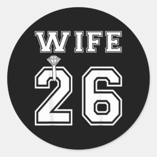 Adesivo Redondo Esposa 2026 Marido Casamento Partido Correspondent