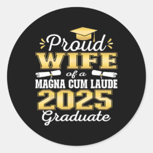 Adesivo Redondo Esposa Orgulhosa 2025 Magna Cum Laude Cl 2025 Form