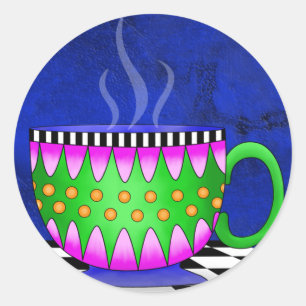 Adesivo Redondo Espresso Stickers