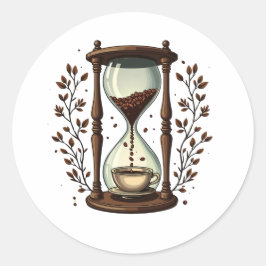 Adesivo Redondo Espresso: Um Sip de cada Vez