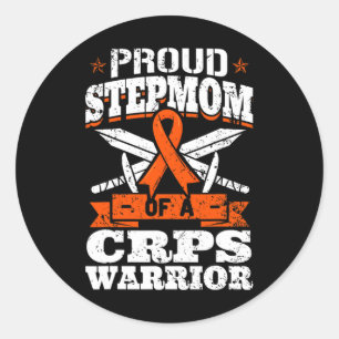 Adesivo Redondo Espúria-Mãe De Um Guerreiro Do Crps Rsd Awarness R