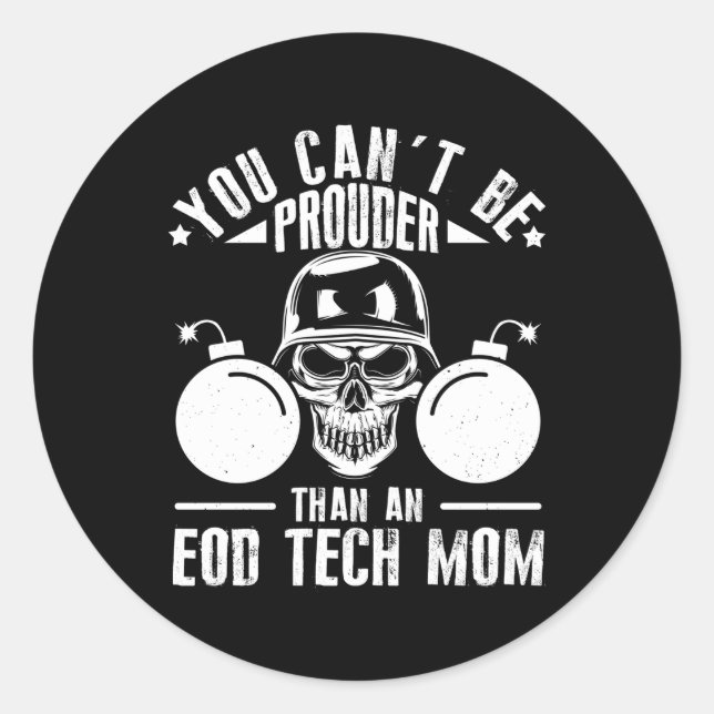 Adesivo Redondo Esquadra Bomba-Mestra de Eliminação Explosiva de O (Frente)