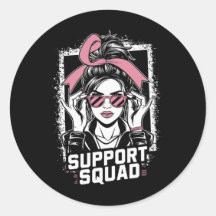 Esquadrão de Apoio Coque Desgrenhado Rosa Guerreir