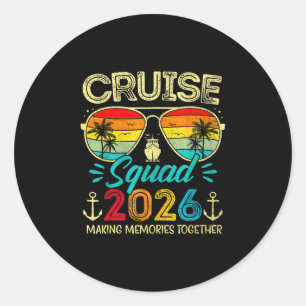 Adesivo Redondo Esquadrão de Cruzeiro 2026 Grupo Familiar Correspo