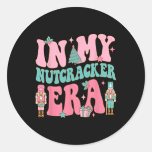 Adesivo Redondo Esquadrão de preguiçosos rosa na minha era de preg