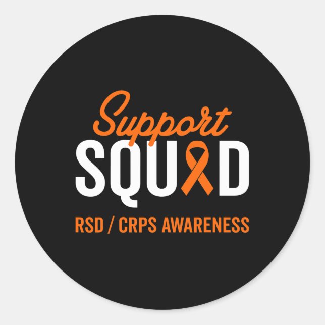 Adesivo Redondo Esquadrão de Suporte à Consciência de Sobrevivênci (Frente)