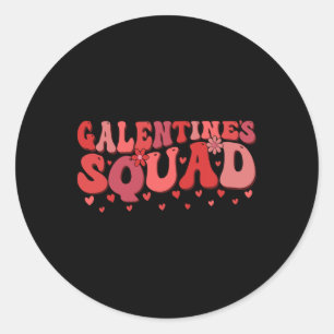 Adesivo Redondo Esquadrão Galentines Gang Dia dos Namorados Galent