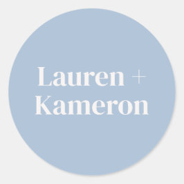 Adesivo Redondo Esquadrão Mínimo Elegante de Envelope Moderno de C