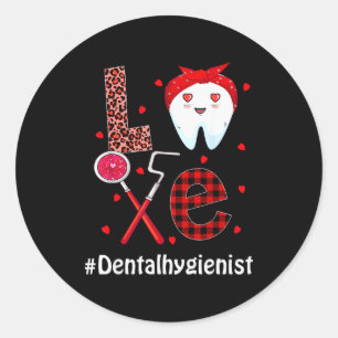Adesivo Redondo Esquadrão Odontológico Dentista Feliz Dia dos Namo