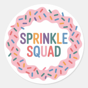 Adesivo Redondo Esquadrão Sprinkle Baby Sprinkle
