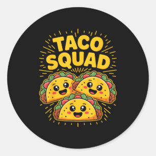 Adesivo Redondo Esquadrão taco cinco de maio 