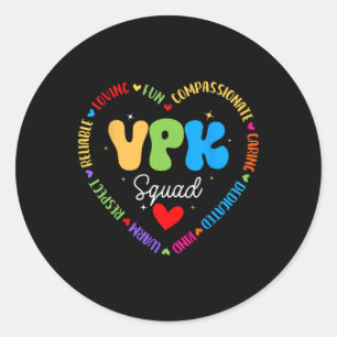 Adesivo Redondo Esquadrão Vpk Primeiro Dia De Vpk De Volta à Escol