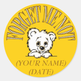 ADESIVO REDONDO ESQUEÇAM-ME DE NÃO ESQUECER.