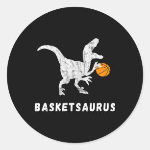 Adesivo Redondo Esqueleto Dinossauro Ller T-rex Dino Engraçado Esq