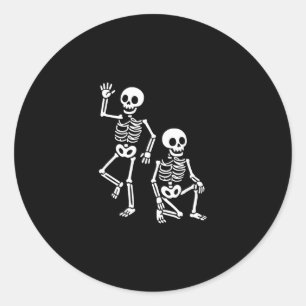 Adesivo Redondo Esqueleto do Trump de Halloween Engraçado Trump 2